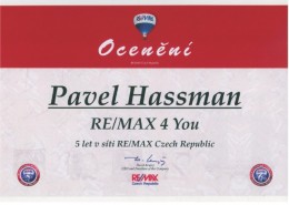 Pavel Hassman - 5 let v síti REMAX